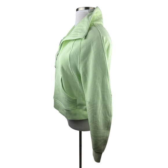 Lululemon Scuba Oversized Half Zip Hoodie Funnel Neck Green Women's Size M/L - Picture 9 of 13